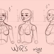 Meu projeto do curso: Retrato de personagens femininas com Procreate. Traditional illustration, Digital Illustration, and Digital Drawing project by Michelly de Freitas Santos - 10.28.2021