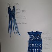 Mi Proyecto del curso: Macramé: crea prendas de ropa únicas. Un proyecto de Diseño de complementos, Artesanía, Tejido y Macramé de Marivi - 01.11.2021