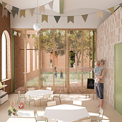 My project in Rendering and Digital Collage for Architectural Displays course. 3D, Architecture, Digital Architecture, 3D Design, and ArchVIZ project by Begum Karan - 10.31.2021