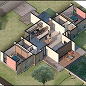 Mi Proyecto del curso: Ilustración digital de proyectos arquitectónicos. Arquitetura, Paisagismo, Ilustração digital, Arquitetura digital e Ilustração arquitetônica projeto de Linda Casañas - 17.07.2020