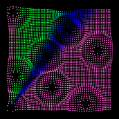 point charge | generative art | motion graphics. Een project van Animatie, 2D-animatie, Digitaal ontwerp,  Ontwerp, Motion Graphics, Grafisch ontwerp y  Video van Sara López - 02.11.2021