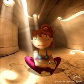 Melody dans son violoncelle. Un progetto di Illustrazione tradizionale, Illustrazione digitale, Pittura digitale e Fotografia di poemevivant - 15.09.2021