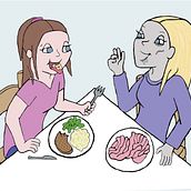 Chapter Illustrations for YA novel for "My Sister the Zombie" by Stacey Longo. Traditional illustration project by Teresa George - 03.10.2018