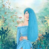 Mi Proyecto del curso: Personajes femeninos poderosos: ilustra la diversidad. Traditional illustration, Painting, Digital Illustration, Digital Drawing, and Digital Painting project by Andrea Moreno - 11.04.2021