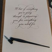 My project in English Calligraphy from A to Z course. Un progetto di Calligrafia di ivana00kujundzic - 04.11.2021