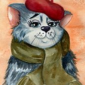 My project in Animal Characters in Watercolor for Children’s Books course. Traditional illustration, Fine Arts, Painting, Drawing, Watercolor Painting, Children's Illustration, and Narrative project by olic - 10.01.2021