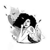 Meu projeto do curso: Técnicas de desenho tradicional com Procreate. Ilustração tradicional, Desenho, Ilustração digital, Desenho de retrato, e Desenho digital projeto de Cássia Lorena Tosta - 05.11.2021