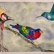 My project in Artistic Watercolor Techniques for Illustrating Birds course. Traditional illustration, Realistic Drawing, and Naturalistic Illustration project by kimannem - 11.07.2021