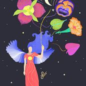  Flat Illustration Project ✨ Simona Pavlović 🌞 🌝. Digital Illustration, Digital Painting, and Traditional illustration project by Simona Pavlovic - 06.11.2020