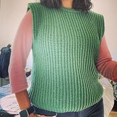Mi Hygge Vest del curso: Crochet: crea prendas con una sola aguja. Un proyecto de Crochet de Nora Espíndola - 07.11.2021