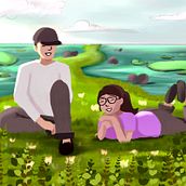 My project in Fantastical Illustrations with Procreate course. Een project van Digitale tekening, Digitale illustratie y Traditionele illustratie van smriti_2699 - 07.11.2021