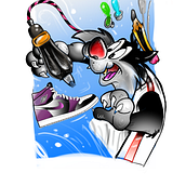 new school gatto silvestro. Tattoo Design project by Sabino Amorese - 11.08.2021