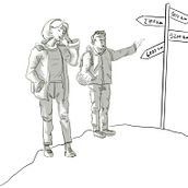 In montagna  Ein Projekt aus dem Bereich Traditionelle Illustration, Bildende Künste, Skizzenentwurf, Bleistiftzeichnung, Zeichnung, Artistische Zeichnung und Anatomische Zeichnung von Marta V - 08.11.2021