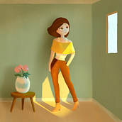 My project in Lighting Principles for Digital Painting course. Traditional illustration, Digital Illustration, and Digital Painting project by yumo - 11.08.2021