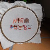 Mi Proyecto del curso: Introducción al bordado en relieve . Broderie de Jennifer Correa - 11.09.2021