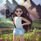 My project in Female Cartoon Character Design with Procreate course. Traditional illustration, Digital Illustration, and Digital Drawing project by Joanna Sutkowska - 11.10.2021