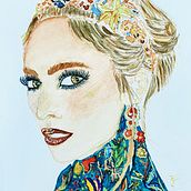 Meu projeto do curso: Retrato ilustrado em aquarela. Un progetto di Illustrazione tradizionale, Belle arti, Pittura, Disegno, Pittura ad acquerello, Disegno di ritratti e Disegno artistico di Erika Ishy - 30.08.2021