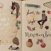 Mi Proyecto del curso:  Bullet journal creativo: planificación y creatividad . Traditional illustration, Lettering, Drawing, H, and Lettering project by memis - 11.10.2021