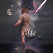 Galactic Hand. Un progetto di Composizione fotografica, Fotografia digitale, Fotomontaggio, Postproduzione fotografica e Ritocco fotografico di Jordy Jair Nadal Herrera - 10.11.2021
