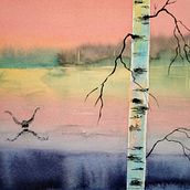 Mein Kursprojekt: Atmosphärische Landschaften in Aquarell. Fine Arts, Painting, and Watercolor Painting project by Edwin Kremm - 11.10.2021