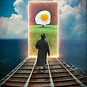 Egg Portal. Traditional illustration, Photomontage, and Collage project by JaGriCa - 11.11.2021