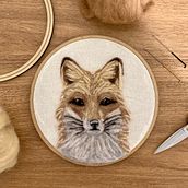 Meu projeto do curso: Needle felting: crie retratos com lã . % Akina Nonoguchi tarafından hazırlanan Sanat ve El Sanatları, El, af Sanatları, Doğalcı İllüstras, Ve on projesi - 11.11.2021