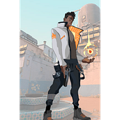 Phoenix from Valorant. Design, Digital Illustration, Digital Drawing, Character Design, Video Games, and Drawing project by Blancy - 05.03.2021