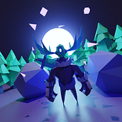 Mi Proyecto del curso: Modelado de personajes low poly para videojuegos . Un proyecto de 3D, Modelado 3D, Videojuegos, Diseño de personajes 3D y Diseño de videojuegos de Daniel dos Santos Yañez - 11.11.2021