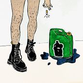 Vodka poèmes - illustrations des poèmes de la page Instagram du même nom. Ilustração tradicional projeto de Chloé DUBOIS - 12.11.2021