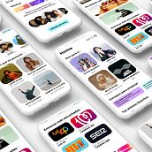 Diseño Web Servicio de streaming. Un progetto di Graphic design, Web design e Progettazione di applicazioni di Maider Fernández - 12.11.2021