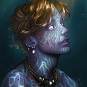Mi Proyecto del curso: Iluminación y color para retratos digitales en Photoshop . Traditional illustration, Digital Illustration, and Digital Painting project by Andrea Hernández - 11.12.2021