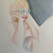 My project in Expressive Watercolor Portraits course. Un progetto di Illustrazione tradizionale, Belle arti, Pittura, Pittura ad acquerello e Disegno di ritratti di Carleen Desautels - 13.11.2021