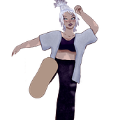 Meu projeto do curso: Personagens femininas poderosas: ilustre confiança e diversidade. Un progetto di Illustrazione tradizionale, Pittura, Illustrazione digitale, Disegno digitale e Pittura digitale di marinacerqueira0203 - 13.11.2021