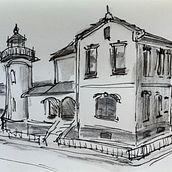 Admiralty Head. Sketching, Drawing, Watercolor Painting, Architectural Illustration, Sketchbook & Ink Illustration project by timsalcedo - 11.12.2021