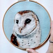 Needle felting: crie retratos com lã. Arts, Crafts, Fiber Arts, Naturalistic Illustration, Needle Felting, and Textile Design project by lala333888 - 11.14.2021