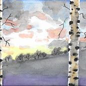 My project in Atmospheric Landscapes in Watercolor  course. Fine Arts, Painting, and Watercolor Painting project by Julia C - 11.14.2021