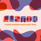 Lustik Font. T, pograph, and Design project by Francis Chouquet - 11.15.2021