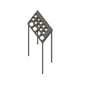 My project in Introduction to 3D Design and Printing course / Tube Stand for Lab use. 3D, Industrial Design, Product Design, 3D Modeling, and 3D Design project by Konstantinos Zafeiris - 11.15.2021