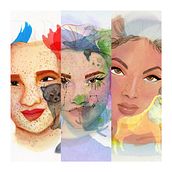 3LadiesProduce: Watercolor Portrait Project. Traditional illustration, Fine Arts, Painting, Drawing, Watercolor Painting, Portrait Drawing, and Artistic Drawing project by thesmarti - 11.04.2021