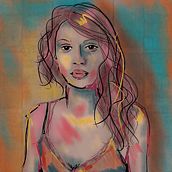 My project in Illustrated Portraits with Procreate course. Traditional illustration, Vector Illustration, Digital Illustration, and Portrait Drawing project by Jen Hoff - 11.16.2021