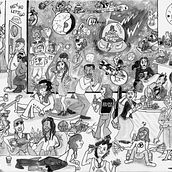Inktober 2021: La cantina de las estrellas caídas. Un proyecto de Ilustración tradicional de Fernando Moreno - 01.11.2021