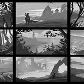 Personal project in Painting in Photoshop: Following Gabriel's class. Een project van Traditionele illustratie, Digitale illustratie,  Concept art y  Digitaal schilderij van Maël Martin - 16.11.2021