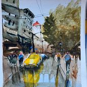 Il mio progetto del corso: Paesaggi urbani ad acquerello. Watercolor Painting, Fine Arts, and Architectural Illustration project by tiziano cavagnino - 11.16.2021