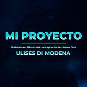 Mi Proyecto del curso: Modelado en ZBrush: del concept art a la criatura final. Un proyecto de 3D, Modelado 3D, Videojuegos, Concept Art y Diseño de personajes 3D de Di Modena Ulises - 08.11.2021