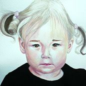 My project in Watercolor Portrait from a Photo course. Portrait Drawing, Traditional illustration, and Watercolor Painting project by nasten13ka - 11.16.2021