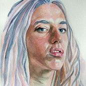 My project in Artistic Portrait with Watercolors course. Fine Arts, Painting, Watercolor Painting, and Portrait Drawing project by Jennifer McConnell - 11.14.2021