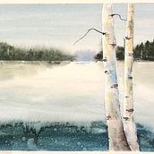 My project in Atmospheric Landscapes in Watercolor  course. Un progetto di Belle arti, Pittura e Pittura ad acquerello di lizbethkay - 17.11.2021