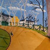 Meu projeto do curso: Fonte do Jardim de Luxemburgo em Paris . Ilustrație tradițională, Pictura, Pictură acrilică și Caiet de schițe de Nívia Cecília Kruta de Araújo - 11.19.2021