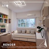 Dormitorio SH. Interior Architecture project by Sabrina Romero - 10.31.2021