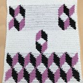 Wandbehang mit Trapestry- und Intarsientechnik. Un proyecto de Diseño y Crochet de Sylvi H - 18.11.2021